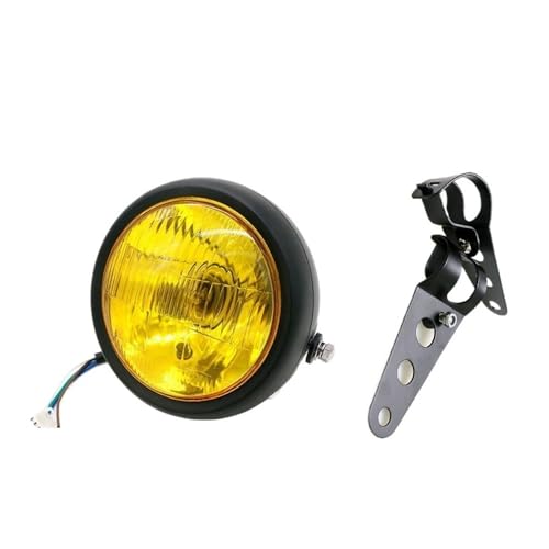 Faros delanteros para motor con soporte universal regulable para fijar luces redondas de moto