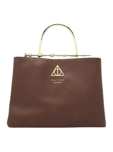Loungefly Harry Potter Deathly Hallows Elder Wand Brown (New Pebble Texture) Handbag - BoxLunch Exclusive