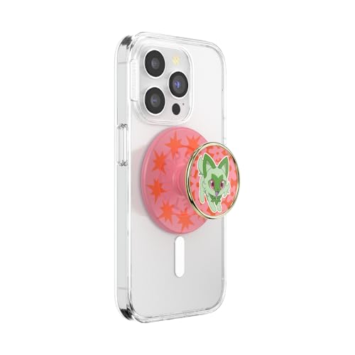 Image of PopSockets Phone Grip for MagSafe, Magnetic Holder, Phone Stand, Pokemon - Sprigatito Stretch