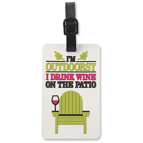 Étiquette pour bagage à vin et carte d'information de sac 10,2x6,3 cm