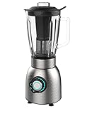 MyWave MWBTV-IN1500 Batidora de Vaso Semiprofesional 1500 W de Potencia, Jarra de 1,5 L de Capacidad, Acero Inoxidable