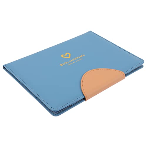 Image of Kisangel Birth Certificate Holder, Birth Certificate Cover with Clear Protector, 8.66X6.46Inch Newborn Protective Sleeve Case for Baby Documents