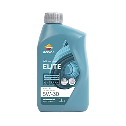 REPSOL aceite lubricante sintético de larga duración (Long Life) para coche ELITE LONG LIFE 50700/50400 5W-30 1L