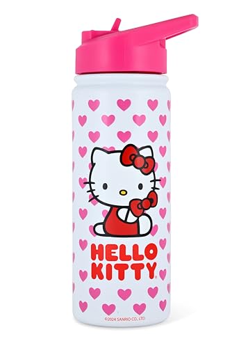 Sanrio Hello Kitty Insulated Water Bottle | 20 oz Stainless Steel Thermos for Kids | Hello Kitty Cup for Girls Boys | Keeps Cold 24 Hrs Hot 12 Hrs