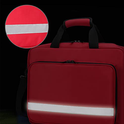 Mochila vacía de primeros auxilios de emergencia, bolsa profesional de primeros auxilios con múltiples bolsillos para el hogar, barco, camping, senderismo, oficina, coche, al aire libre