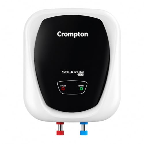 Image of Crompton Solarium DLX 15L Storage Water Heater | 2000W Heating | Glass Lined Tank | Smart Shield Corrosion Protection | 3-Level Safety | White