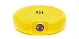 Caboodles Rainbow Rad Cosmic Cosmetic Retro Compact Makeup Organizer, Sunny Yellow