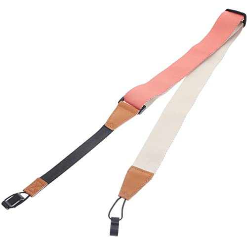 Vaguelly Sangle Ukulélé Sans Perçage Bandoulière Ukulélé Non Perforante Clip Réglable Ceinture Ukulélé Avec Crochets Double J Sangle Souple Pour Enfants Adultes Rose Cover
