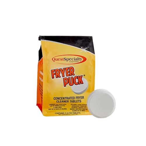 CONCESSIONAIRE Kettle Fryer Cleaner Tablet Pucks, 4 OZ (5/BX)