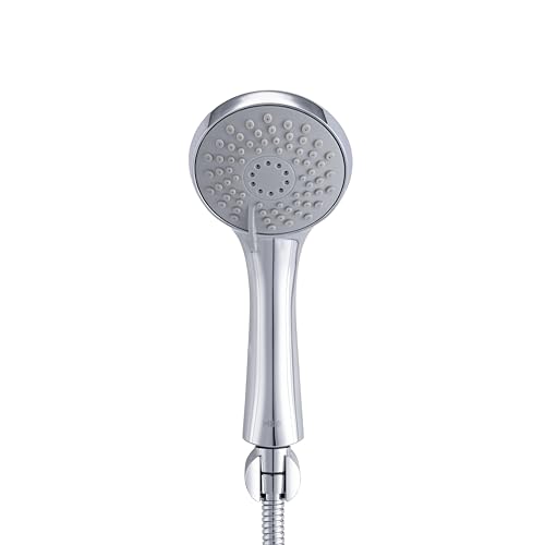 Image of Mila Glide 2-Function Hand Shower | Massage, Massage + Spray /Rain Modes | Chrome Finish |Modern Design | Includes Hose (1.5m), Bracket & Installation Kit (Φ95mm)