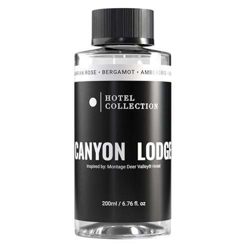 Hotel Collection Diffuser Oil-Canyon Lodge-Aromatherapy Essential Fragrance Oil-Luxury Hotel Inspired-Bulgarian Rose, Bergamot & Ambergris-200ML 6.7 Fl oz