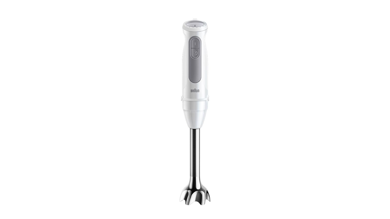 Braun MultiQuick 5 MQ50.236M, Minipimer con Tecnologia PowerBell Plus, 21 Velocità+Turbo, Sistema EasyClick per Accessori, Tritatutto 500ml, Frusta in Acciaio Inox e Bicchiere 600ml, 1000W, Bianco