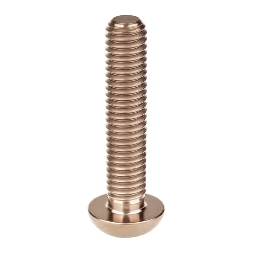 Image of Titanium Bolt M4x6 8 10 12 15 20mm Hex Head Screws for Bicycle Pack of 4 (Bronze, M4x20mm)
