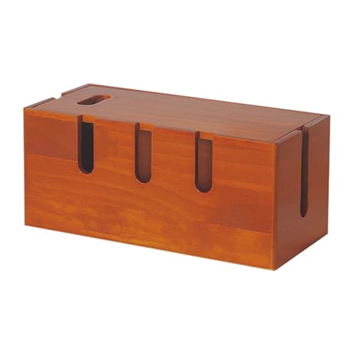Boîte cache-câbles en bois haut de gamme Toddmomy au design simple pour bureau