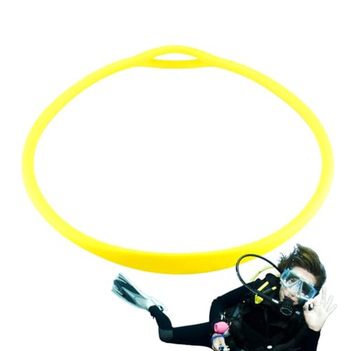 Generisch Atemregler, Silikon-Atemregler-Halskette - Halskettenclips für Atemregler für Taucher,Mundstück-Halskette, Tauchclips, tragbarer und sicherer Silikon-Halskettenhalter für Taucher