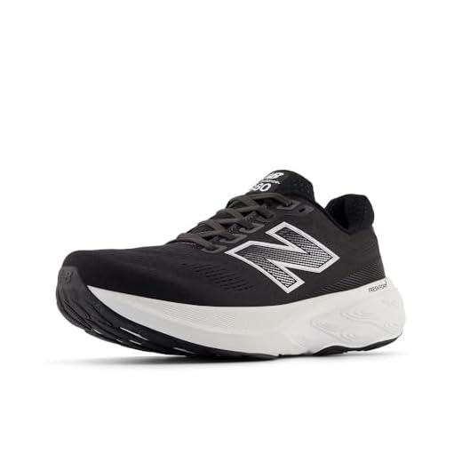 New Balance Chaussures de course Fresh Foam X 880 V15 pour homme, Noir/blanc/réfléchissant, 40 EU