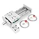 RATTMMOTOR 150mm-Breite CNC Lineartisch-Aktuator,Effektiver Hub 100mm,X Y Z Achse,Querverschiebetisch Linearschienenführung Kugelumlaufspindel SFU1605 mit Motorhalterung+2 Stück Endschalter