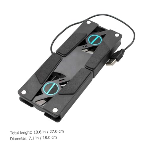 Vaguelly 2PCS base refrigerante plegable para laptop miniatura 2