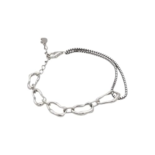 Bracelet géométrique femme à chaîne irrégulière idéal pour rayonner lors d'une fête