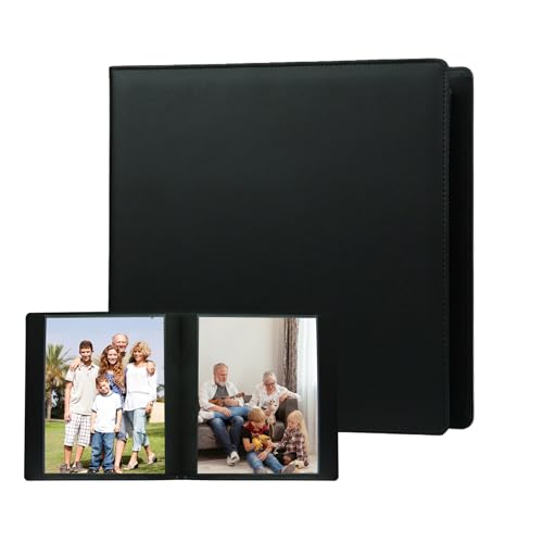 8x10 Photo Album 168 Pockets Large Capacity Leather Cover Acid Free Inner Pages 8 x 10 Photo Album Book 8x10 for Family Wedding Baby Photo Book Pictures (168 Pockets Black)