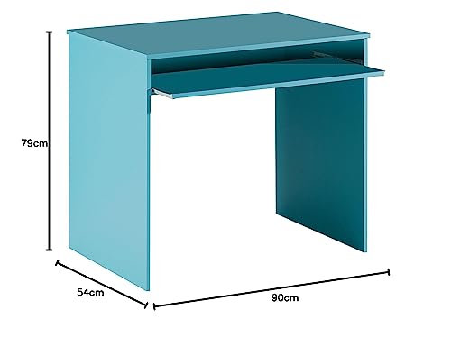 Habitdesign Mesa Escritorio Juvenil Color Blanco Habitación Infantil Mesa Ordenador 90x54x79 cm - imagen 3