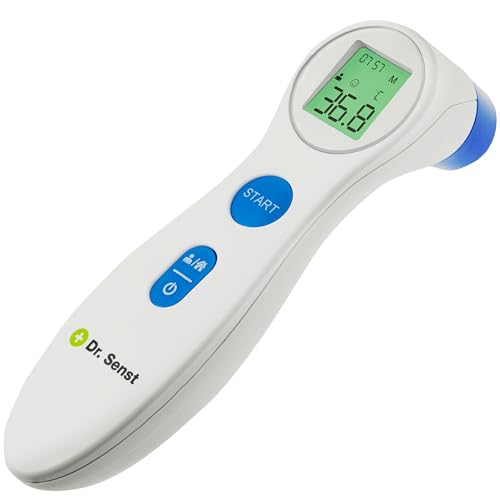 Thermomètre frontal infrarouge DET-306 pour mesurer la fièvre sans réveiller l'enfant