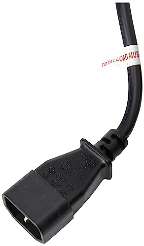 Pro Power PEL01255 IEC C14 Plug to 13A UK Socket Power Lead, 2 m, Black