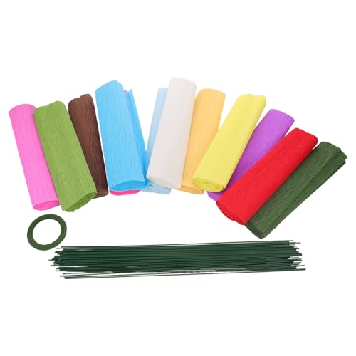 Fleur en Papier Crépon Pastel pour Décoration de Mariage et Centre de Table DIY