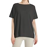 [necker] ヨガウェア トップス (JP, アルファベット, M, ブラック)