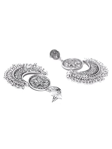 YouBella Fashion Jewellery for women Afghani Tribal Oxidised Dangler Earrings for Girls and Women