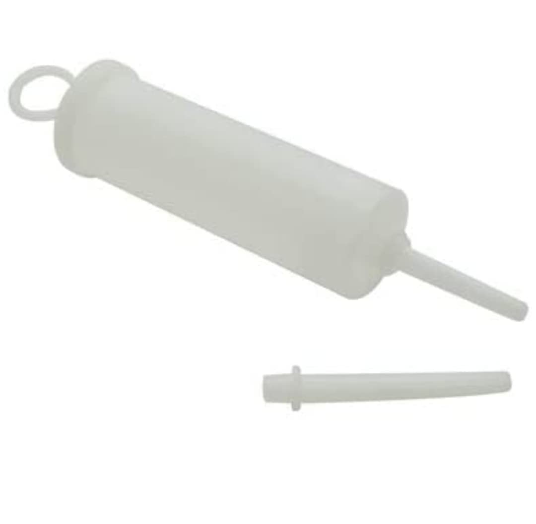 Glycerine Syringe is a Hygenis Transparent barred,two nozzles for easy flow of liquid. A piston runs to and fro inside the barrel,easy suction.Glycerine Syringe is used for enema purposes.