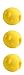 Tovolo Pot Lid Lifts, Smiley - Set of 3, Yellow