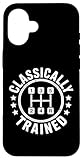 Installation facile Classically Trained Embrayage de boîte de Vitesses Manuelle Coque pour iPhone 16