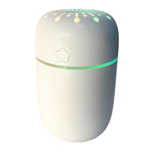 Mini Umidificador de Ar Difusor de Ambiente Aromas Portátil Ultrassonico 300 ml Aromatizador USB LED Vaporizador