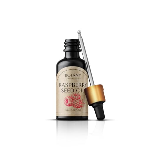 Himbeersamenöl 100% Rein & Natürlich Kaltgepresst 50ml | Anti-Aging Pflege Vitamin A/E EFA reichhaltiges Öl | Behandelt Falten Fältchen trockene Haut | 100% BIO Gesichtspflege