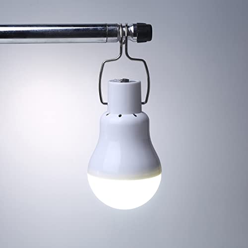 Solar-Leuchtmittel, solarbetriebene LED-Schuppen-Glühbirne, tragbare Laternenlampe mit Panel für Zuhause, Terrasse… – Bild 3