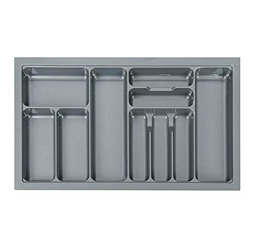 SmartSlide Cutlery tray for Kitchen Drawer / Cutlery Cosmetic Stationery Storage Organizer / Cutlery Organizer Tray for Modular Kitchen Basket/ Kitchen Trolley / Kitchen Cabinet (32.5 X 19 INCH)