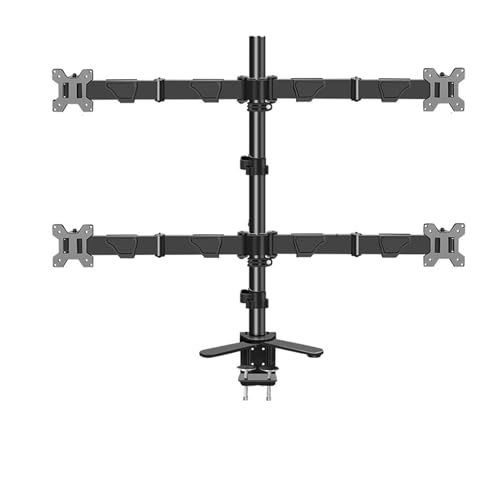 Moniteur à quatre écrans LCD support d'épissure de bureau et base de levage d'ordinateur réglable