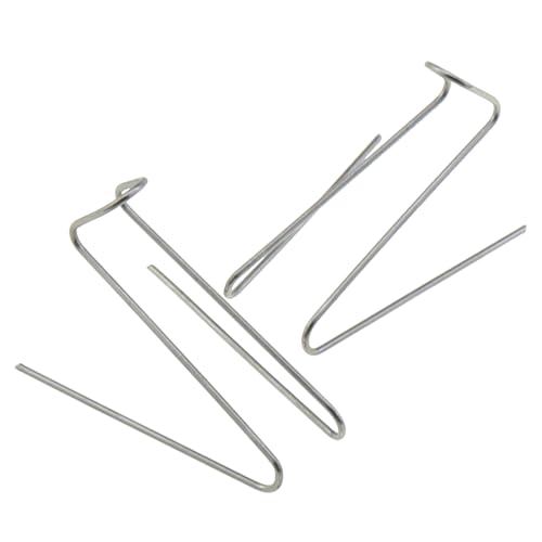 Image of DGZZI 30PCS 1.5 Inch Fabric Panel Wall Wire Hooks Stainless Steel Cubicle Hook Wall Clip Picture Hanger for Fabric Walls at Office Kitchen Home Shelf Picture Key Hanging Accessories