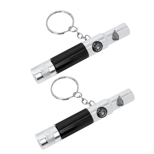 Yardwe Hiking Compass Emergency Whistle 2pcs Safety Whistle for Boys and Girls Survival Gear