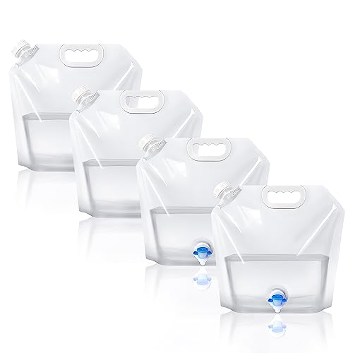 Réservoir d'eau pliable plastique sans fuite pour voyage et randonnée - 2