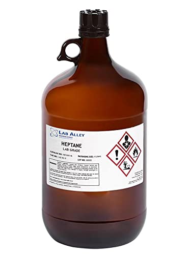 Heptane, Lab Grade, 4 x 4 Liters