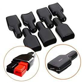 Brccee AC 10PCS Black Rubber Cover Flame Retardant Sleeve Anderson Powerpole Covers Anderson Powerpole Connector Housing