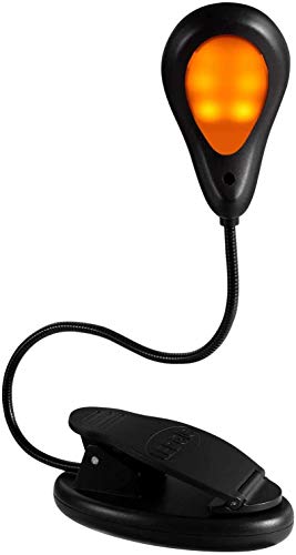 Book Light for Reading in Bed, Reading Lights LEDGLE Amber Book Light Reading Light, 1600K-6000K 3 Color Modes Rechargeable Eye-Care Book Light for Reading in Bed 3 Adjustable Brightness