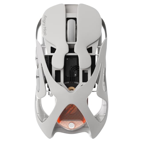 Image of Angry miao AM Infinity Wireless Gaming Mouse, 49g Magnesium-Aluminum, PAW3950 30K DPI, 8K Polling, Anti-Double Click Optical-Micro Switches, Hot-Swap Battery, Tri-Mode RGB Programmable Mouse for FPS
