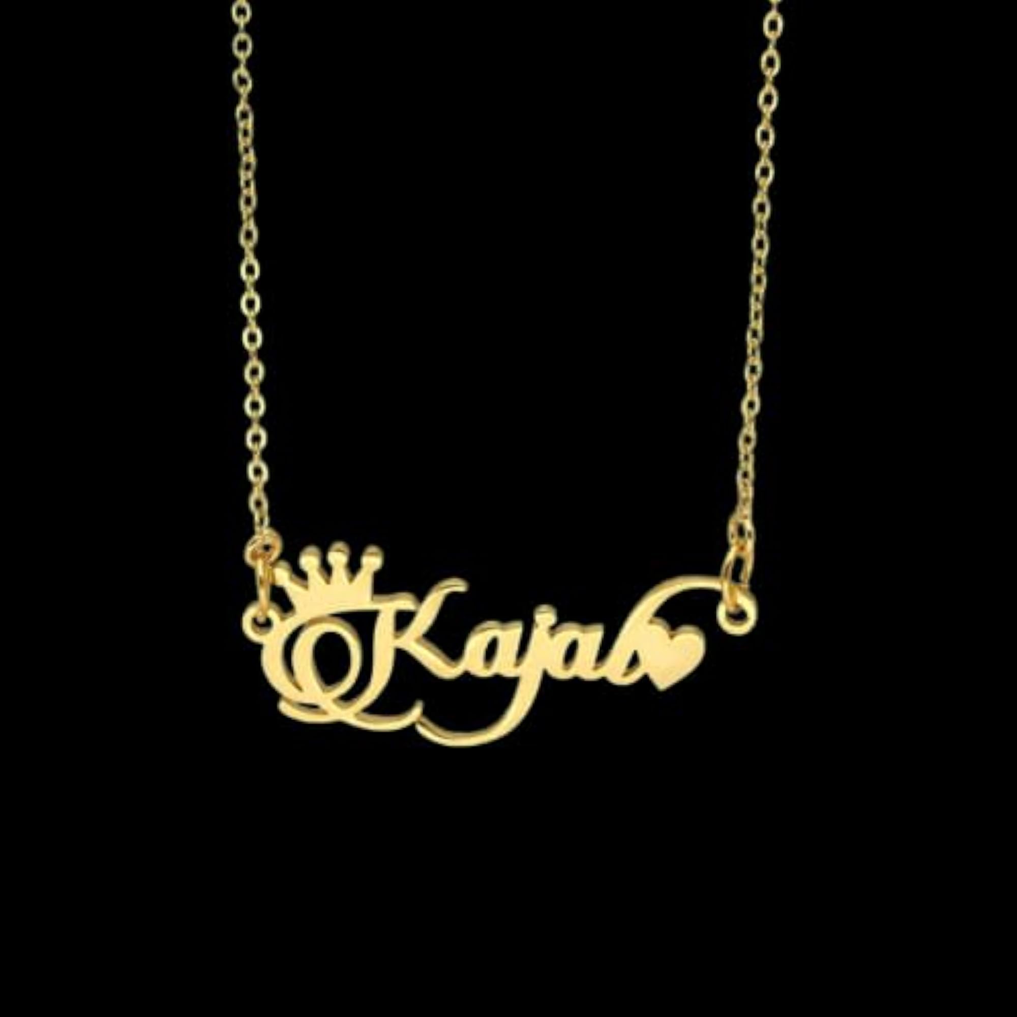 Customized Crown Style Personalised Pendant Necklace, Unisex Gift