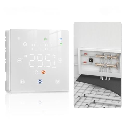 Termostato para eficiencia energética del hogar, control de caldera y calefacción por suelo radiante, dispositivo alimentado por batería de baja potencia