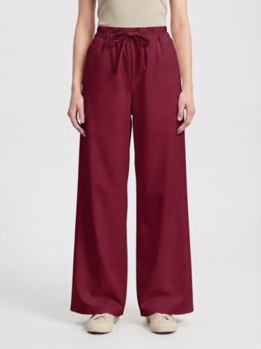 Image of Vogaan Women's High-Waist Korean Trousers with Wide Baggy Fit | Trendy GenZ Streetwear Pants | Trousers | Women Trousers