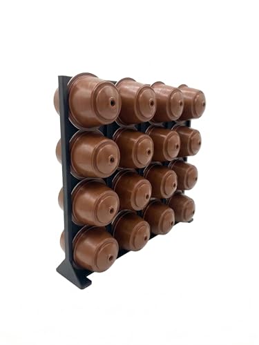 Soporte independiente para 40 cápsulas, apto para cápsulas Nespresso, soporte para cápsulas en ambos lados extraestrecho, recipiente para cápsulas y contenedor de cápsulas de impresión 3D (apto para