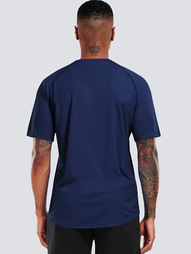 CADMUS Men's 3 Pack Workout Shirts Dry Fit Mesh Athletic T-Shirts3